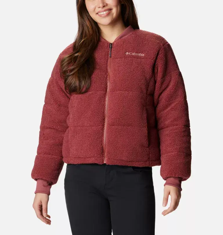 Columbia Women's Puffect™ Novelty Sherpa Puffer Jacket. 1
