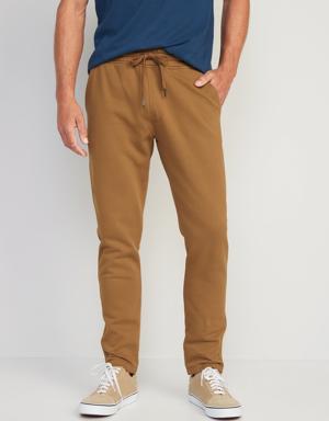 Tapered Straight Sweatpants brown
