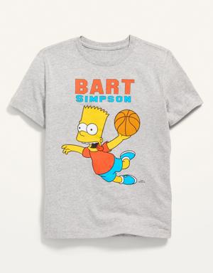 The Simpsons™ "Bart Simpson" Gender-Neutral T-Shirt for Kids gray