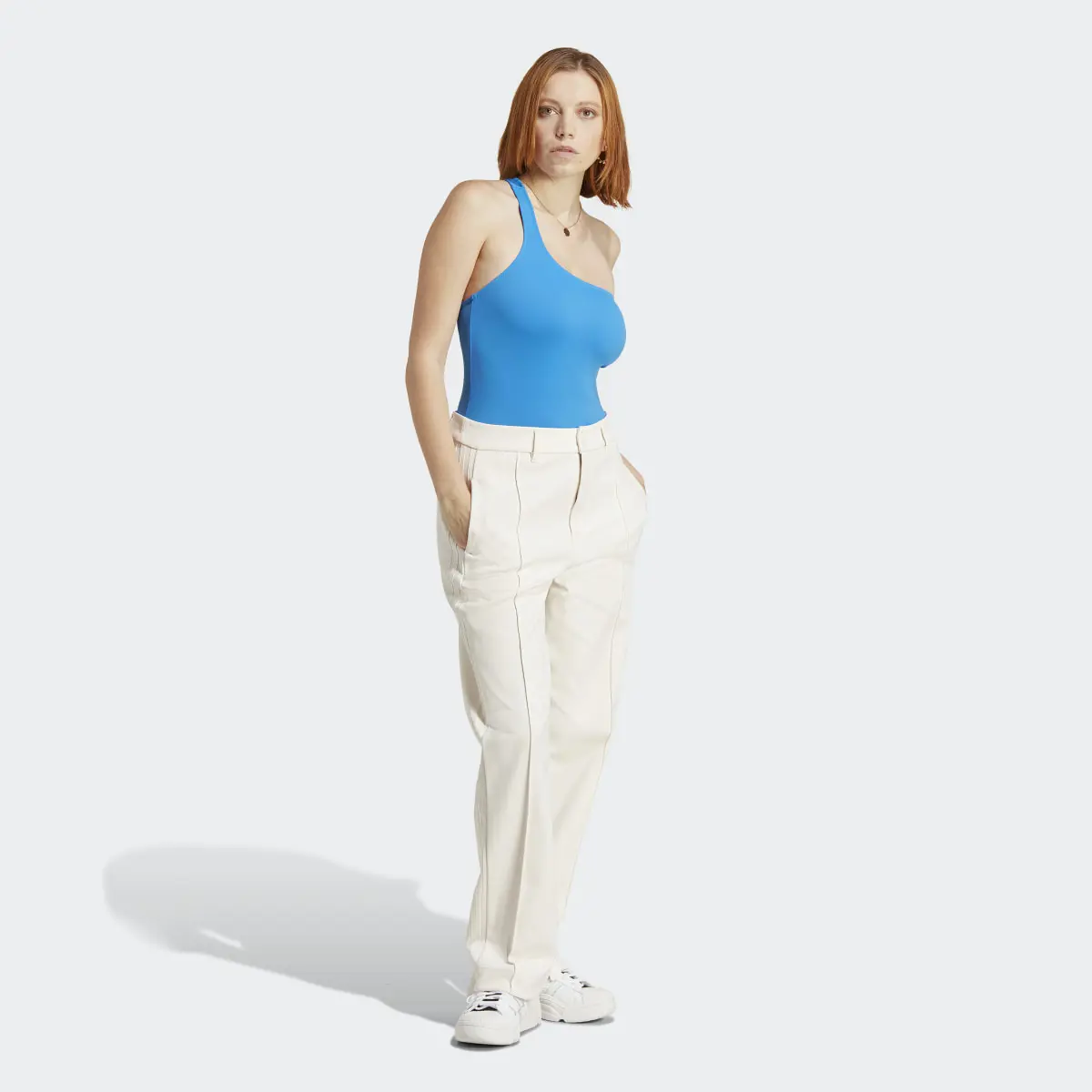 Adidas Blue Version Club High-Waisted Tracksuit Bottoms. 3