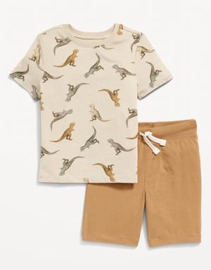 Old Navy T-Shirt and Pull-On Shorts Set for Toddler Boys multi