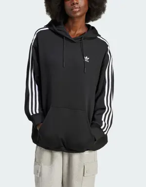 Adidas Sweat-shirt à capuche oversize Adicolor 3 bandes