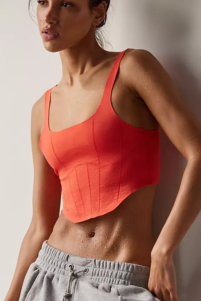 Free People Strong Core Corset Crop. 1