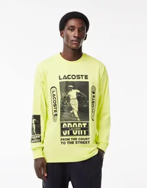 Men's Loose Fit René Lacoste Print T-Shirt