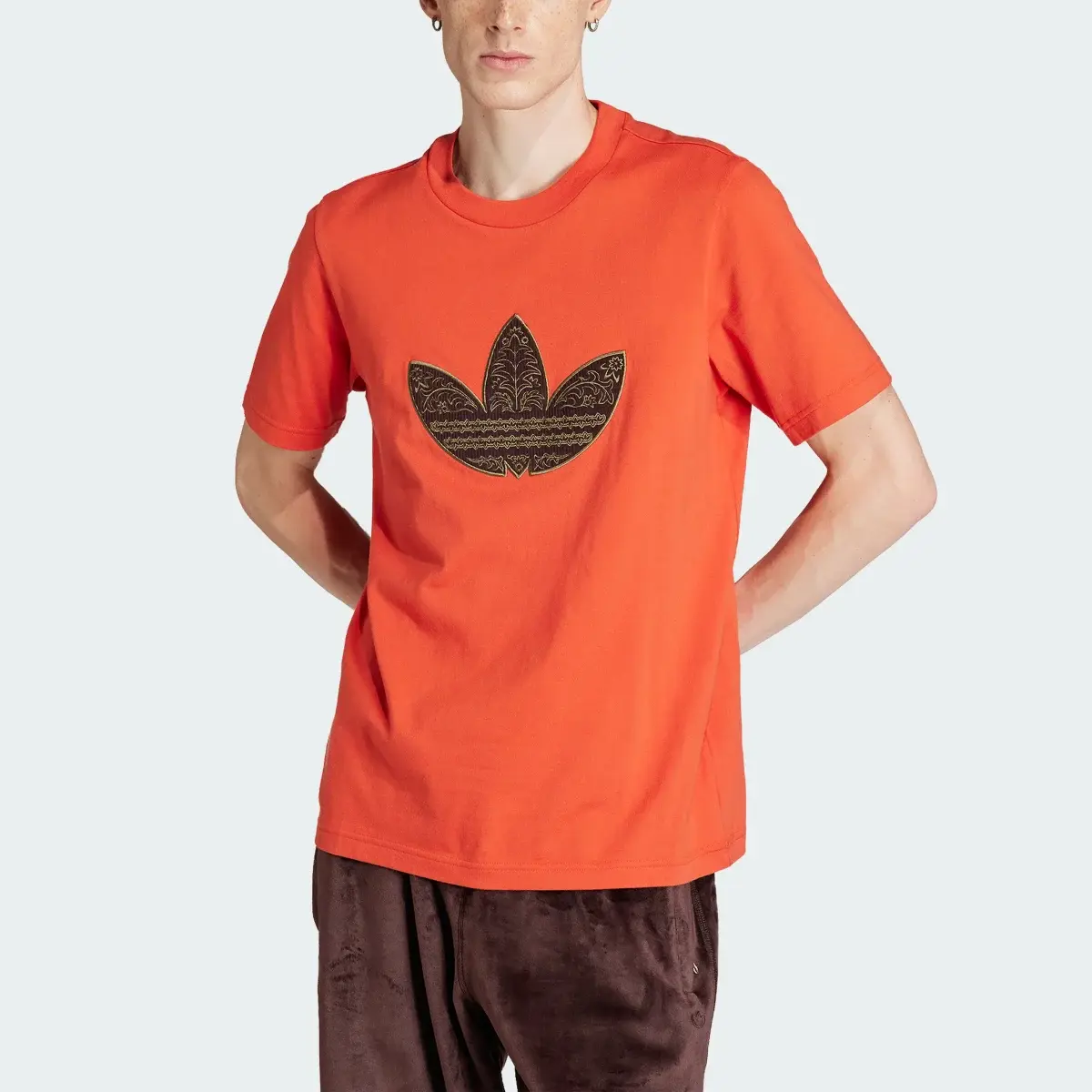 Adidas T-shirt velours côtelé applique. 1