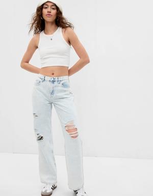 PROJECT GAP Low Rise Baggy Jeans with Washwell blue
