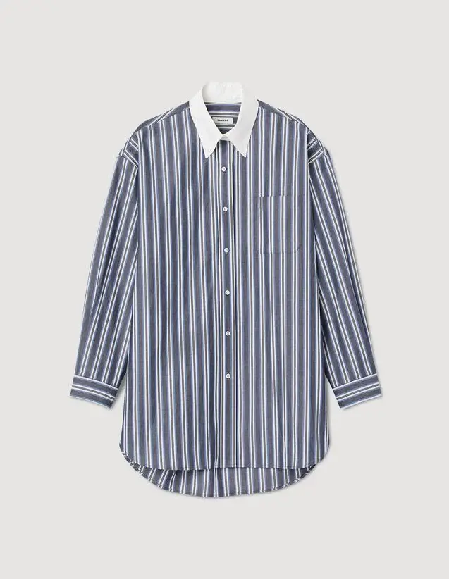 Sandro Oversized striped shirt. 2