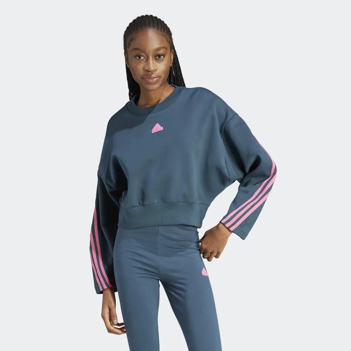 Adidas Future Icons 3-Streifen Sweatshirt. 2