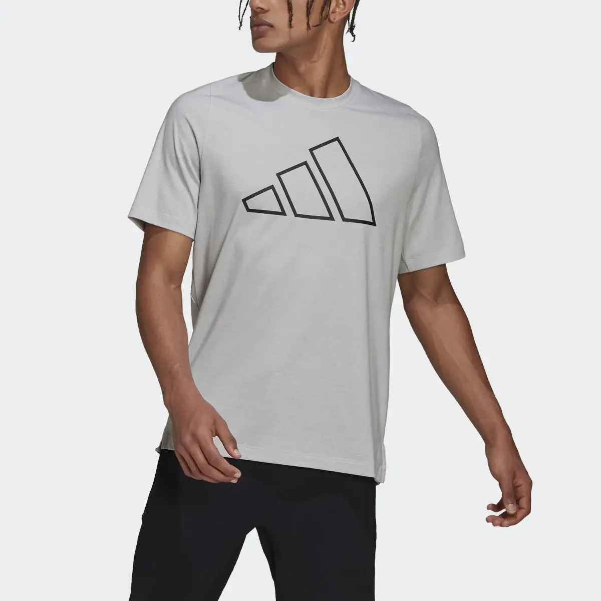 Adidas Train Icons 3-Bar Training Tee. 1