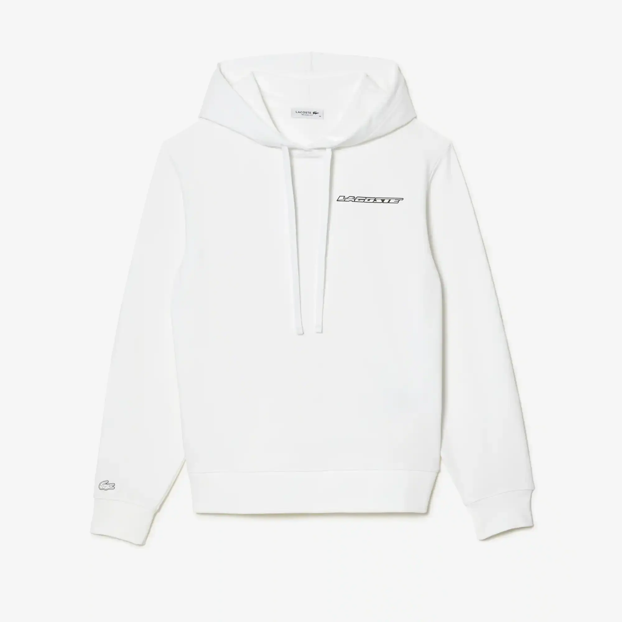 Lacoste Women’s Loose Fit Hoodie with Contrast Branding. 2