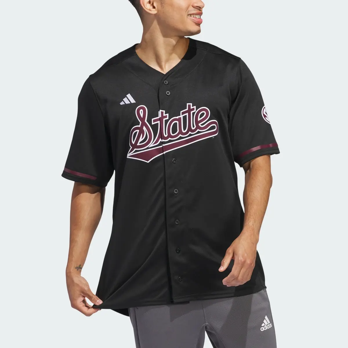 Adidas Mississippi State Baseball Jersey. 1