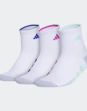 Cushioned Quarter Socks 3 Pairs