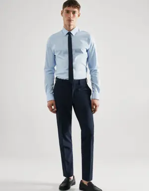 Super slim-fit Tailored check trousers