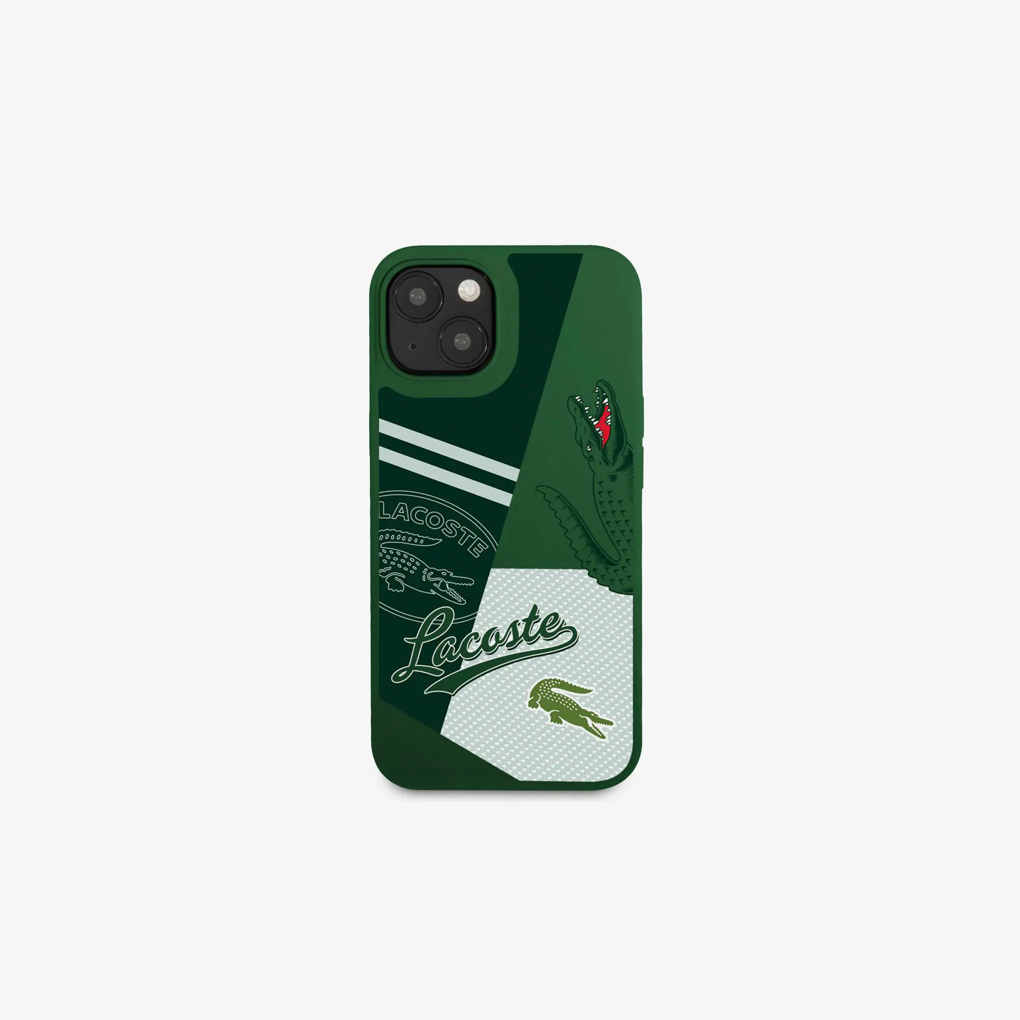 Lacoste Patchwork Print iPhone 14 Case. 1