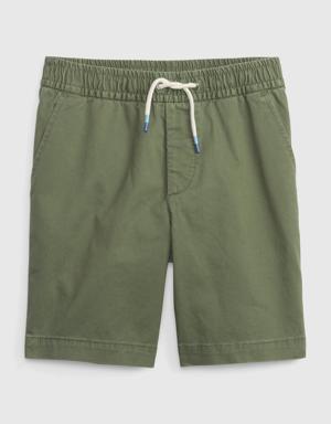 Kids Easy Pull-On Shorts with Washwell green