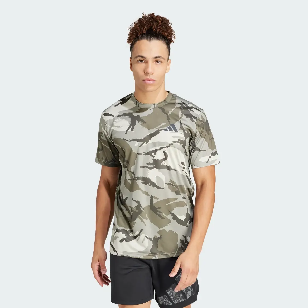 Adidas Train Essentials Seasonal Camo Tee. 2