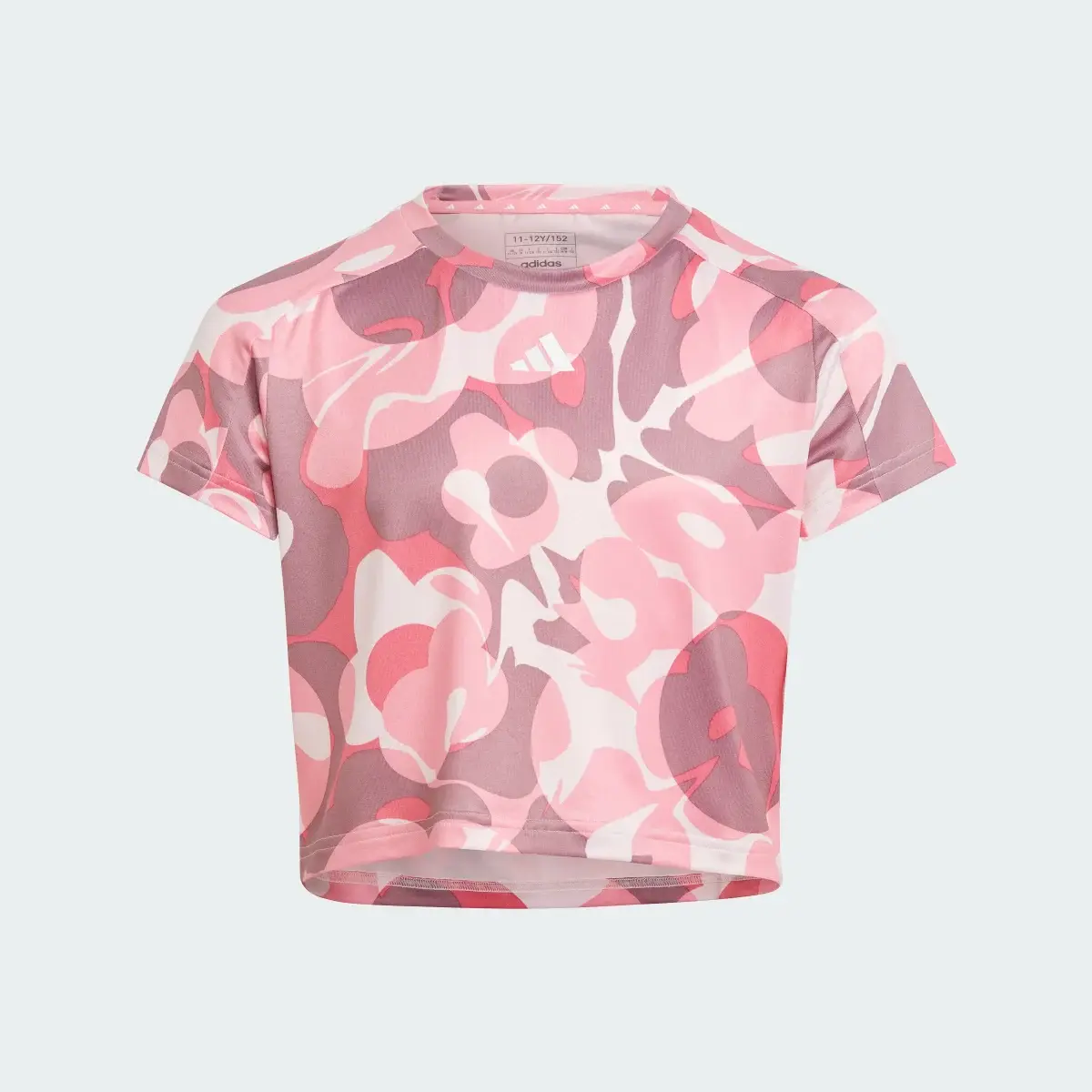 Adidas Playera Corta Essentials AEROREADY Seasonal Print Niños. 1