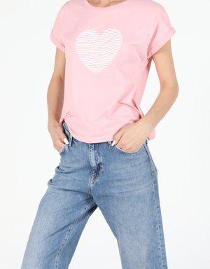 Colins Pınk Woman Short Sleeve Tshirt. 2 Colins Pınk Woman Short Sleeve Tshirt. 2
