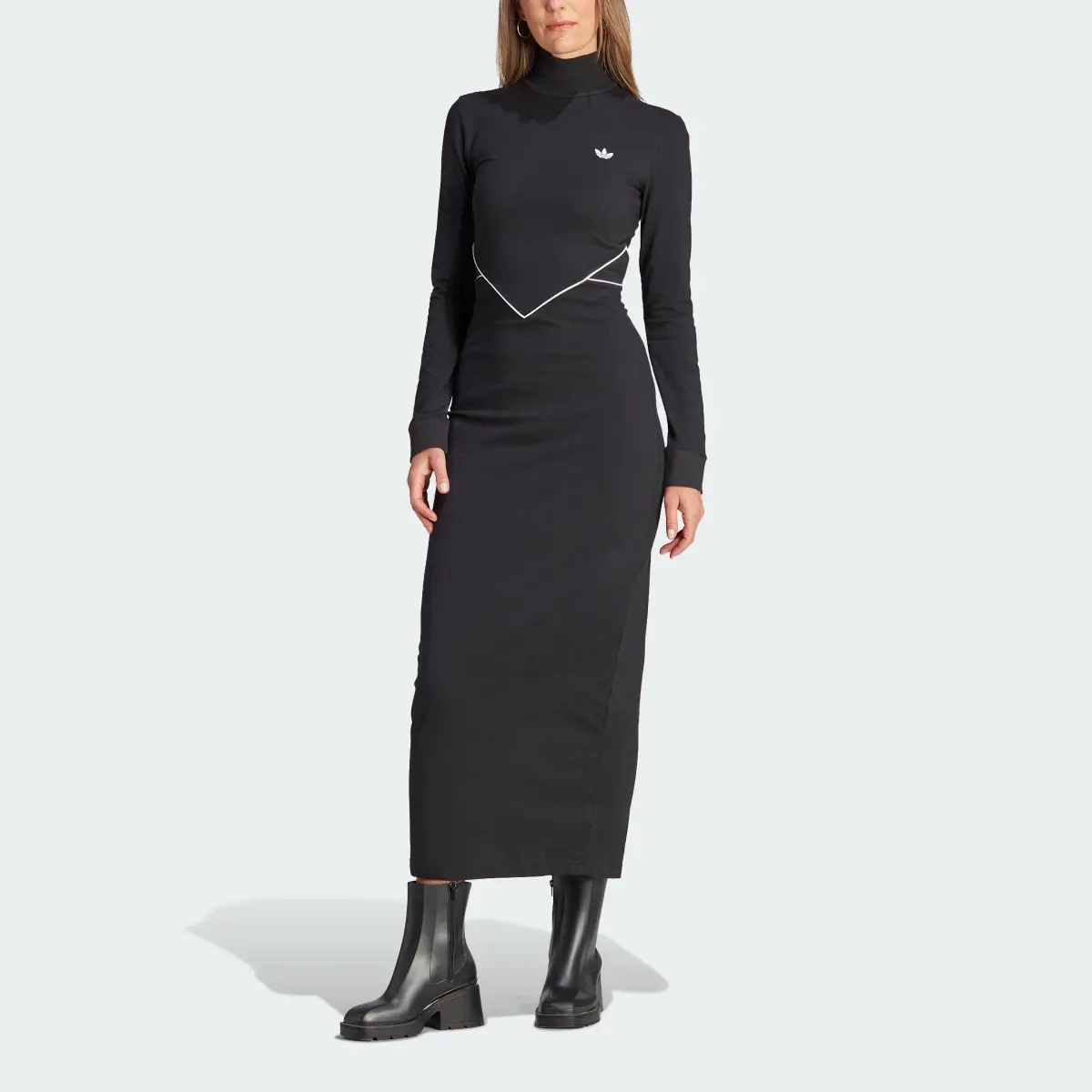 Adidas Adicolor Long Sleeve Maxi Dress. 1