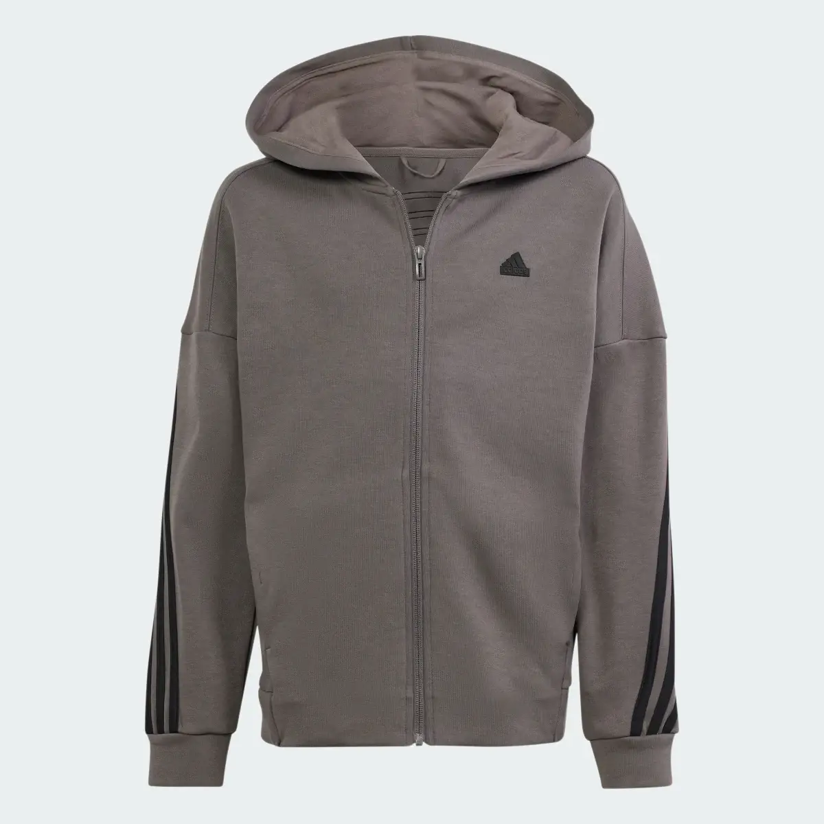 Adidas Future Icons 3-Stripes Full-Zip Hooded Track Top. 1 Adidas Future Icons 3-Stripes Full-Zip Hooded Track Top. 1