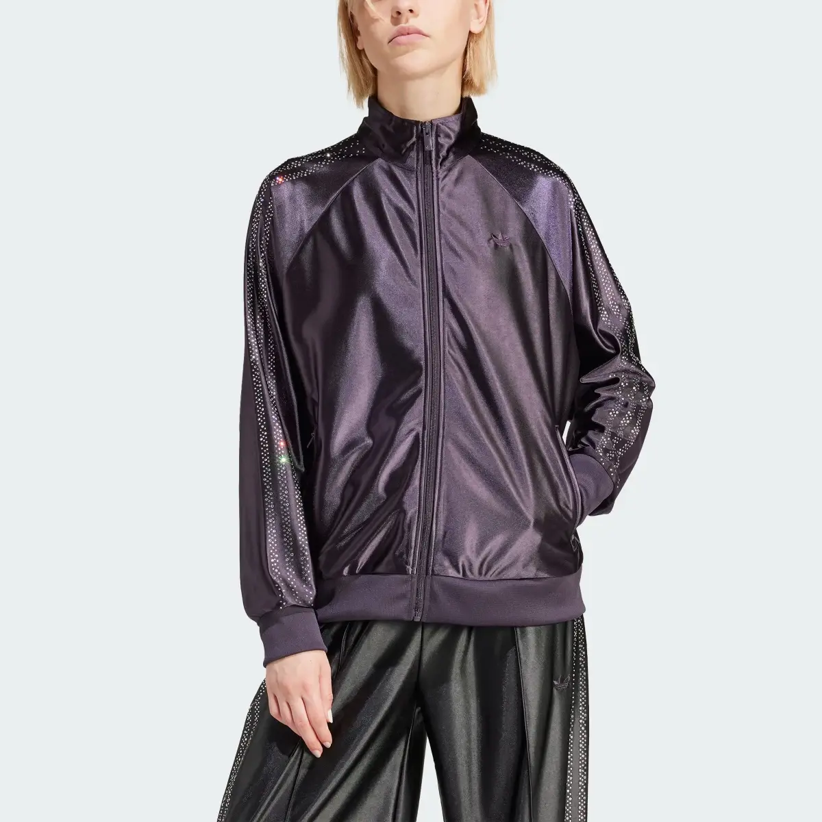 Adidas Embellished 3-Stripes Track Top. 1