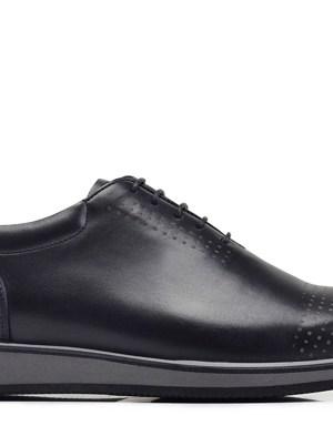 Siyah Günlük Bağcıklı Erkek Ayakkabı -12612-