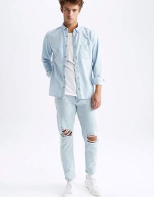 Slim Fit Uzun Kollu Gömlek