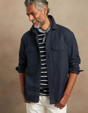 Expedition Linen-Cotton Shirt blue