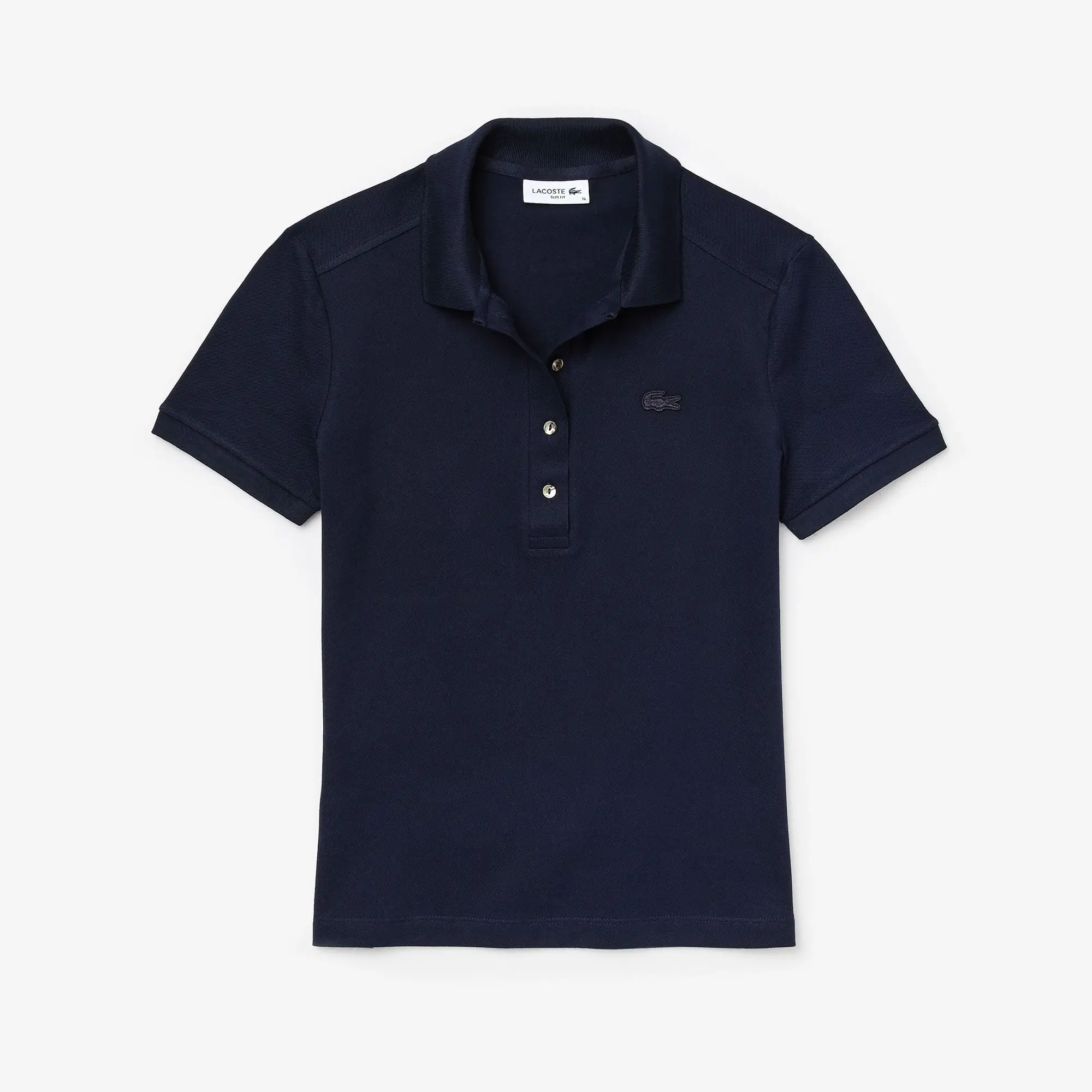 Lacoste Polo Lacoste en piqué de algodón stretch para mujer. 2 Lacoste Polo Lacoste en piqué de algodón stretch para mujer. 2