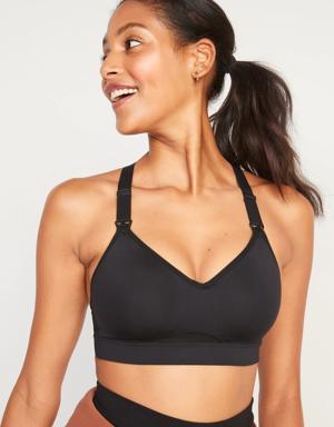 Maternity High Support Nursing Sports Bra black