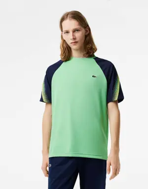 Lacoste Men’s SPORT Regular Fit Logo Stripe T-Shirt