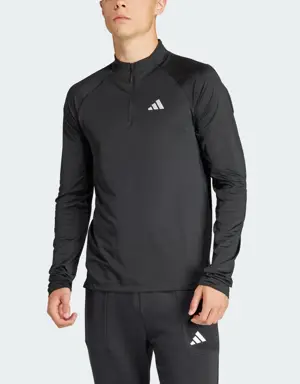 Adidas Gym+ Training 1/4-Zip Long Sleeve Tee