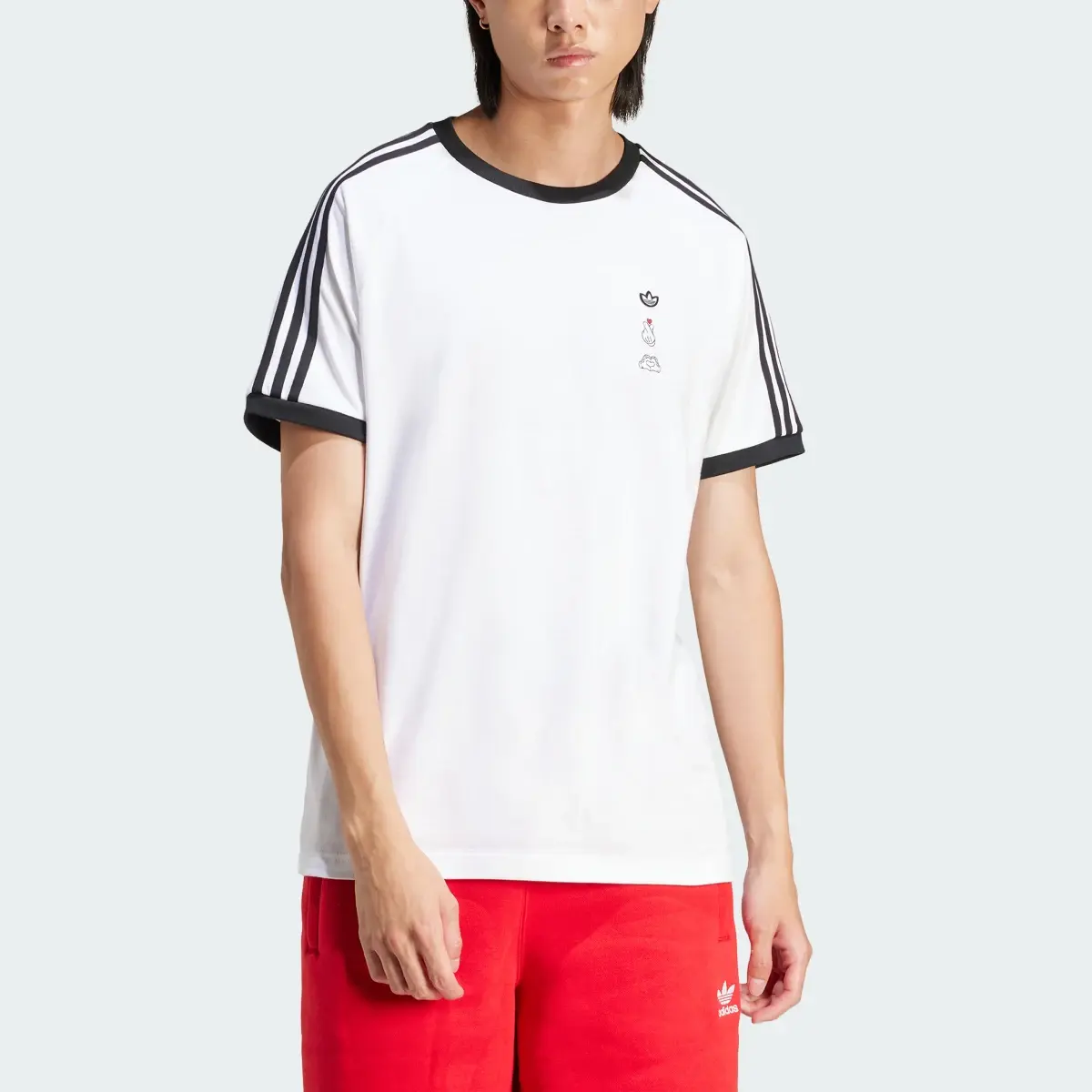 Adidas Playera Mickey Mouse x Originals 3 Franjas. 1