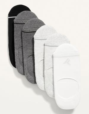 No-Show Athletic Socks 6-Pack for Women gray