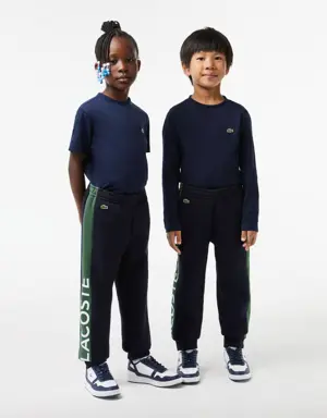 Kids’ Lacoste Organic Cotton and Recycled Polyester Track Pants
