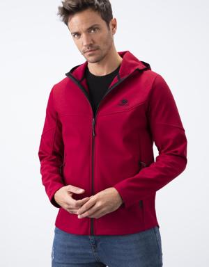 Tommy Life Bordo Fermuarlı Kapüşonlu Su ve Rüzgar Geçirmez Softshell Erkek Mont - 88051. 3 Tommy Life Bordo Fermuarlı Kapüşonlu Su ve Rüzgar Geçirmez Softshell Erkek Mont - 88051. 3