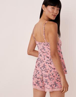 La Vie en Rose Soft Knit Lace Trim Cami. 2 La Vie en Rose Soft Knit Lace Trim Cami. 2