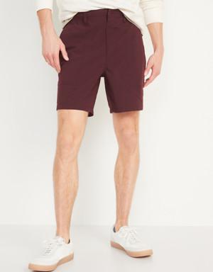 Old Navy Hybrid Tech Chino Shorts for Men -- 7-inch inseam red