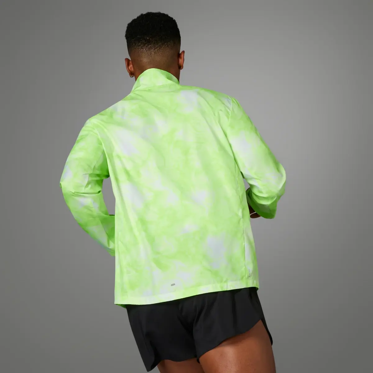 Adidas Own the Run Allover Print Jacket. 2