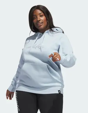 Embroidered Logo Hoodie (Plus Size)