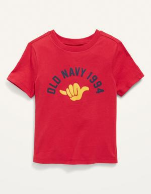 Old Navy Unisex Short-Sleeve Logo-Graphic T-Shirt for Toddler red