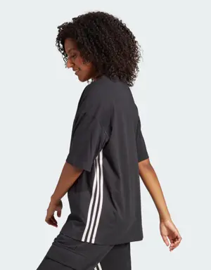 Dance 3-Stripes Cotton Boyfriend Tişört