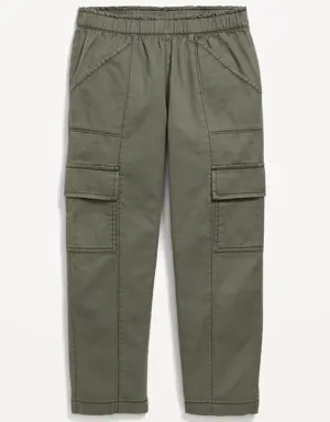 Loose Twill Cargo Pants for Girls gray