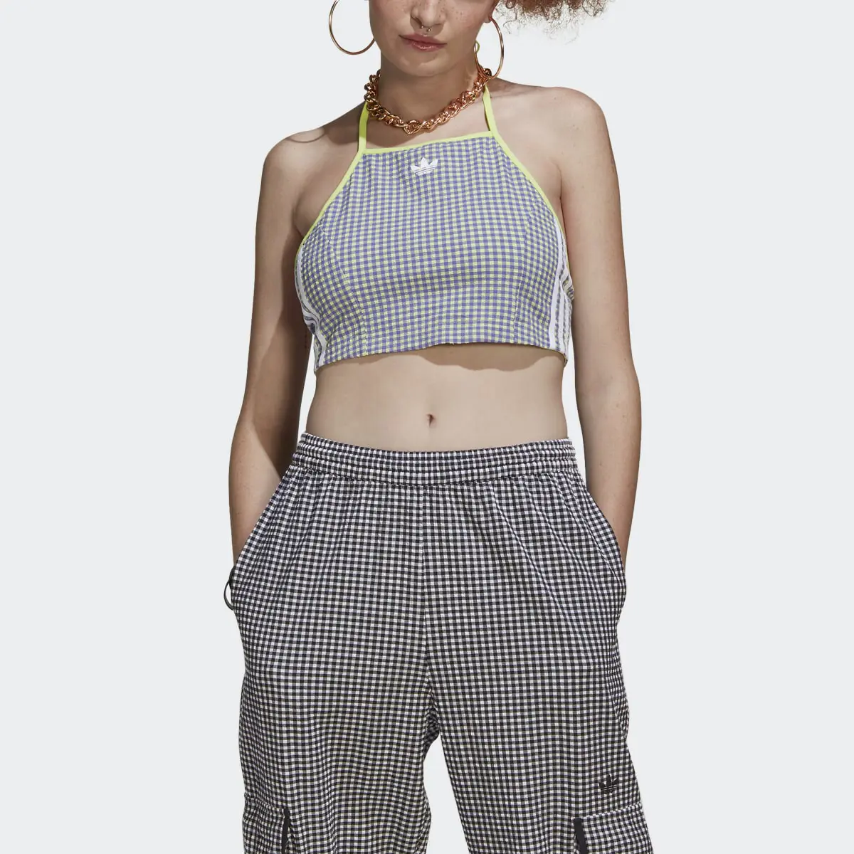 Adidas Gingham Top. 1