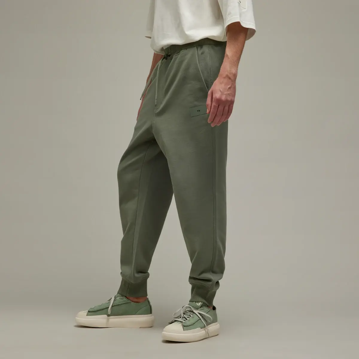 adidas Y-3 Organic Cotton Terry Cuffed Pants - Black, Men's Lifestyle