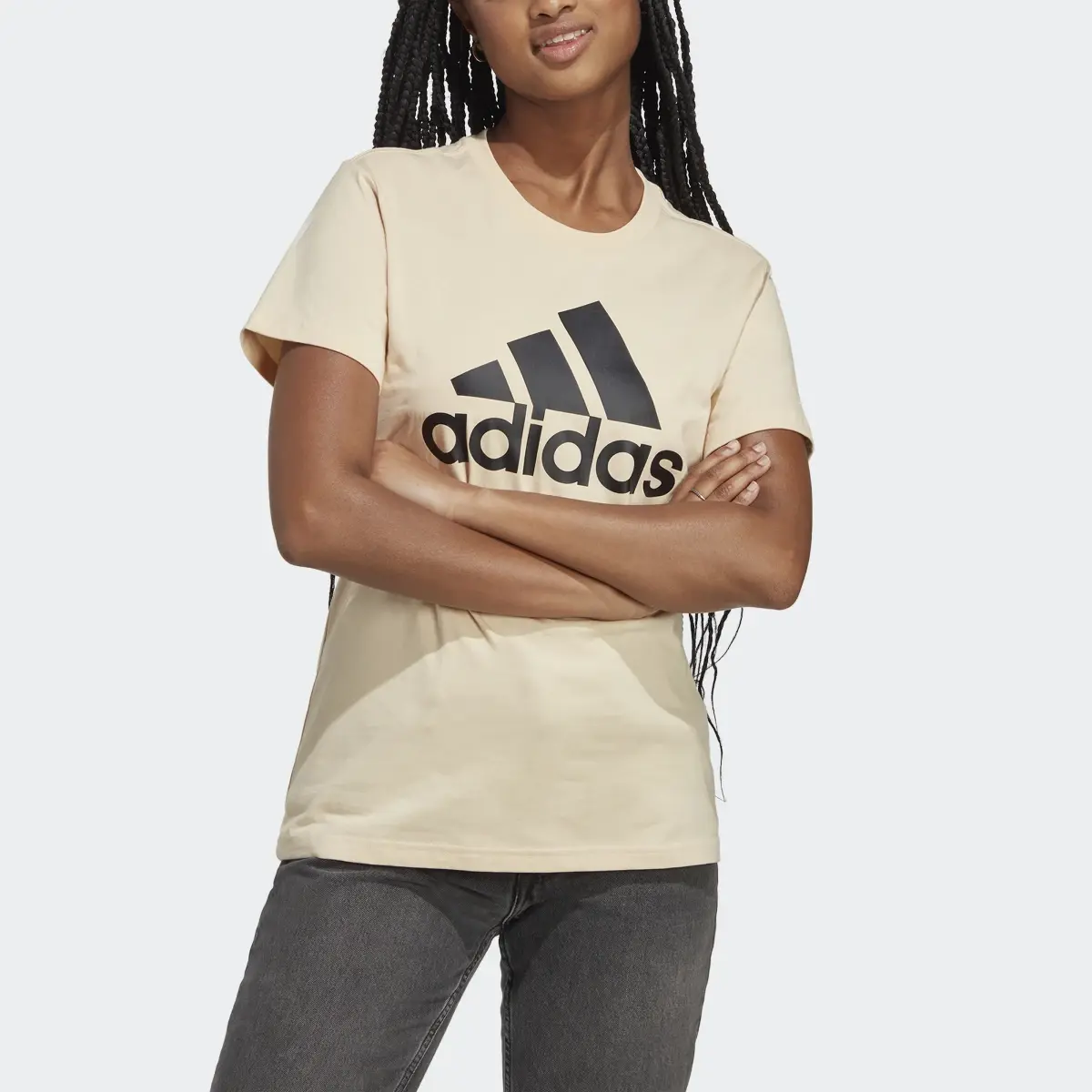 Adidas Essentials Logo Tee. 1