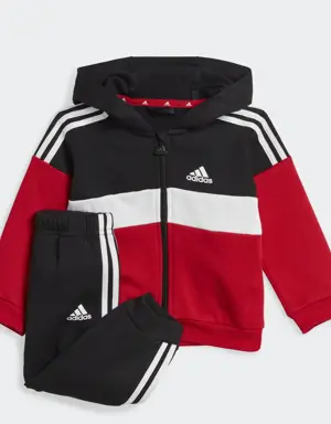 Adidas Tiberio 3-Stripes Colorblock Fleece Tracksuit Kids