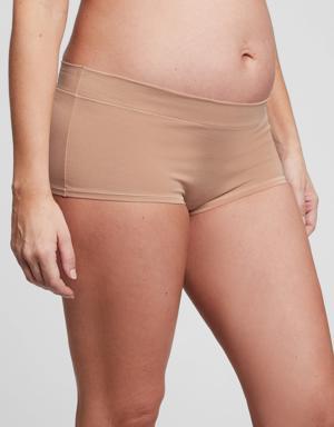 Maternity Stretch Shorty beige