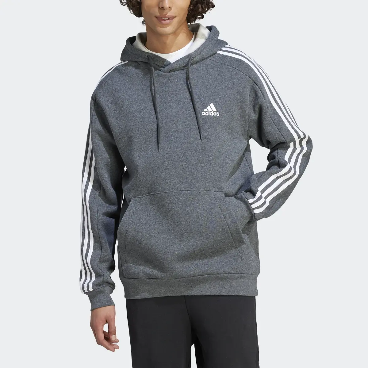 Adidas Essentials 3-Streifen Hoodie. 1