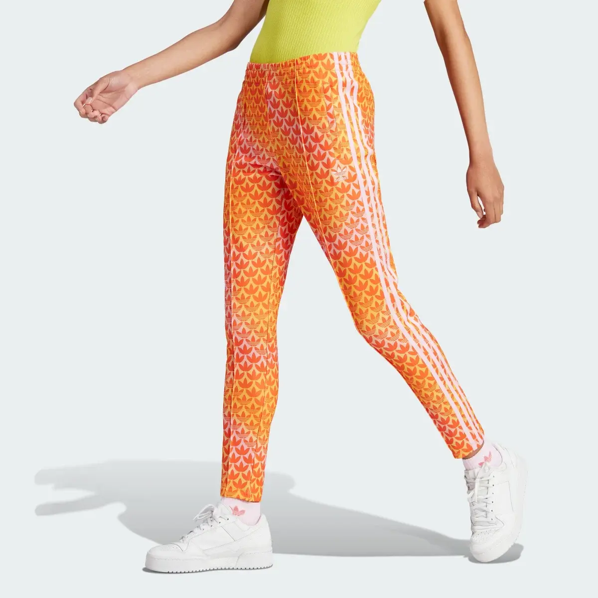 Adidas Adicolor Trefoil Monogram SST Track Pants. 1